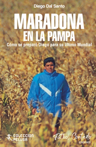 Tapa del Libro Maradona en La Pampa.